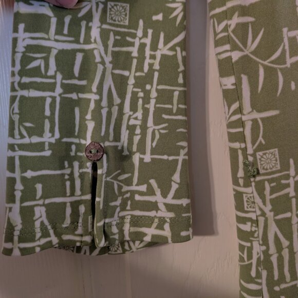 Vintage 90's Graff Wear Green Bamboo Dress by UM and Company - Picture 5 of 5